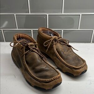 Twisted X Men's Driving Moc Size 12M MDM003 Brown‎